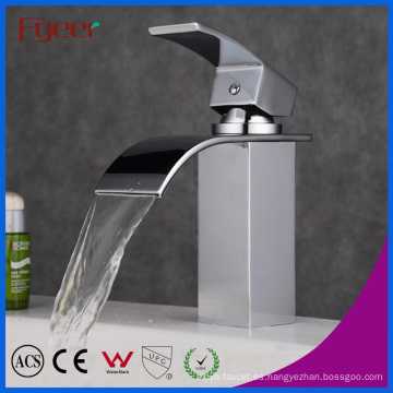 Fyeer - Grifo mezclador de agua, cascada, grifo, lavabo, cuenca, baño, Fyeer